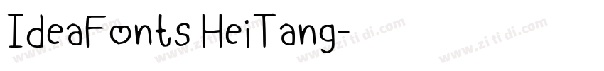 IdeaFonts HeiTang字体转换
